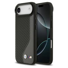 Заредете изображение във визуализатора на галерията – BMW case for IPHONE 17 Air compatible with MagSafe BMHMP17M25PCCSCAK (PU Carbon Logo) anthracite
