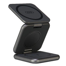 Заредете изображение във визуализатора на галерията – Audi Big Logo foldable inductive charger 3in1 0 - gray
