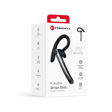 Заредете изображение във визуализатора на галерията – Wireless mono headset (ENC, Multipoint, BT 6.0 + EDR, 90mah) FORCELL Orion Slim black
