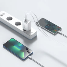 Заредете изображение във визуализатора на галерията – Tech-Protect C65W-2 network charger 2x USB-C PD 65W / USB-A QC 3.0 - black
