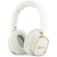 Заредете изображение във визуализатора на галерията – Wireless headphones Guess ENC Rectangle Metal Script white
