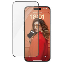 Заредете изображение във визуализатора на галерията – PanzerGlass Ultra-Wide Fit tempered glass with positioner for iPhone 15 Pro
