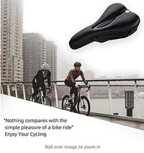 Заредете изображение във визуализатора на галерията – Rockbros LF047-B silicone gel bicycle seat cover size L - black
