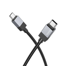 Заредете изображение във визуализатора на галерията – HOCO cable Type C to Type C 3A 60W X110 1 m black
