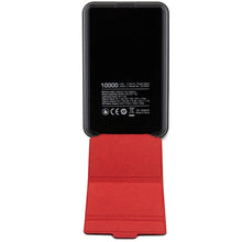 Заредете изображение във визуализатора на галерията – Powerbank Ferrari Metal Logo MagSafe induction 15W 10000 mAh with stand function - black
