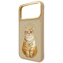 Заредете изображение във визуализатора на галерията – NIMMY case LUCKY FASHION CAT compatible with MagSafe for IPHONE 18 Pro Max/17 Pro Max brown
