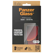 Заредете изображение във визуализатора на галерията – PanzerGlass Ultra-Wide Fit Antibacterial Tempered Glass for Xiaomi 13T / 13T Pro - With Black Frame
