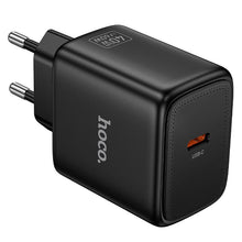 Заредете изображение във визуализатора на галерията – Phone GaN charger Hoco USB C PD AVS 40W max 60W N83 black
