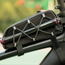 Заредете изображение във визуализатора на галерията – Rockbros 039BK bicycle frame bag 1 l with braid - black
