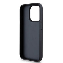 Заредете изображение във визуализатора на галерията – Original Case DKNY hardcase Leather Mono Stripe &amp; Metal Logo DKHCP15XPRTHSLK for Iphone 15 Pro Max black
