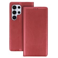 Заредете изображение във визуализатора на галерията – Smart Magneto Case for Samsung Galaxy M15 5G burgundy
