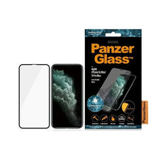 Заредете изображение във визуализатора на галерията – PanzerGlass E2E Super+ antibacterial tempered glass for iPhone XS Max / 11 Pro Max - with black frame
