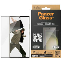 Заредете изображение във визуализатора на галерията – PanzerGlass Ultra-Wide Fit Tempered Glass with Applicator for Samsung Galaxy S24 Ultra
