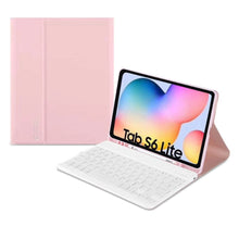 Заредете изображение във визуализатора на галерията – Tech-Protect SC Pen + Keyboard case with keyboard for Samsung Galaxy Tab S6 Lite 10.4" 2020-2024 - pink
