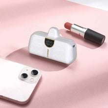 Заредете изображение във визуализатора на галерията – Mini bag-shaped Dudao K20SC power bank USB-C 5000mAh - white
