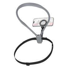 Заредете изображение във визуализатора на галерията – Neck magnetic phone holder Hoco K31 black gray
