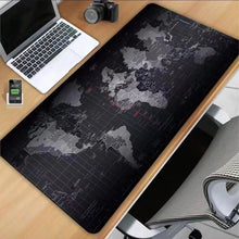 Заредете изображение във визуализатора на галерията – Mouse / keyboard pad &quot;World map&quot; 30 x 80 x 2 mm RC-K-1073 black
