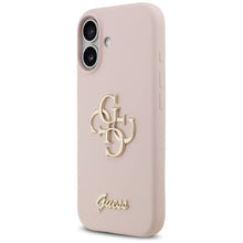 Заредете изображение във визуализатора на галерията – GUESS case for IPHONE 17 GUHCP17SSC4GSMP (Silicone W/ Big 4G Script) pink
