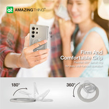 Заредете изображение във визуализатора на галерията – Amazing Thing Minimal Magsafe Grip Ring Case S24UMRMINCL for Samsung Galaxy S24 Ultra transparent
