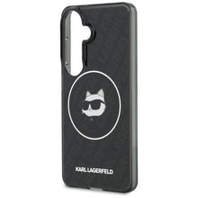 Заредете изображение във визуализатора на галерията – KARL LAGERFELD case for SAMSUNG S26 KLHMS26SHMKBCHOK (Magnetic IML Repeated Logo and Choupette) black
