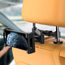 Заредете изображение във визуализатора на галерията – Tech-Protect V1 telescopic car headrest phone holder - black

