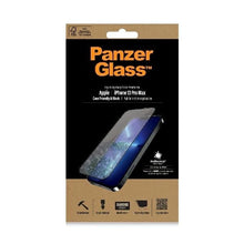 Заредете изображение във визуализатора на галерията – PanzerGlass E2E Microfracture antibacterial glass for iPhone 13 Pro Max - with black frame
