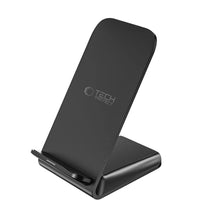 Заредете изображение във визуализатора на галерията – Tech-Protect QI15W-S2 15W inductive charger in the form of a stand - black
