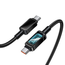Заредете изображение във визуализатора на галерията – Cable USB C to USB C Hoco PD 5A 100W 1,2 m U157 Fuente black
