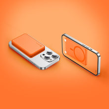Заредете изображение във визуализатора на галерията – Powerbank compatible with MagSafe Forcell F-Energy Slim F5K9 QC4.0 PD3.0 15W 5000 mAh orange
