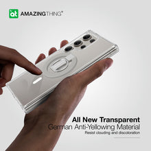 Заредете изображение във визуализатора на галерията – Amazing Thing Minimal Magsafe Grip Ring Case S24UMRMINCL for Samsung Galaxy S24 Ultra transparent

