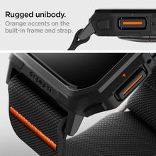 Заредете изображение във визуализатора на галерията – Spigen Lite Fit Pro case with strap for Apple Watch 4 / 5 / 6 / 7 / 8 / 9 / SE (44 / 45 mm) - matte black

