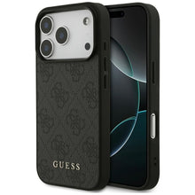 Заредете изображение във визуализатора на галерията – GUESS case for IPHONE 17 Pro GUHCP17LG4GFGR (PU 4G Classic) black
