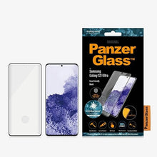 Заредете изображение във визуализатора на галерията – PanzerGlass E2E Microfracture antibacterial glass for Samsung Galaxy S21 Ultra - with black frame
