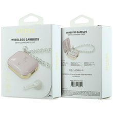 Заредете изображение във визуализатора на галерията – Wireless earphone GUESS TWS Pearl Strap GUE005292 pink

