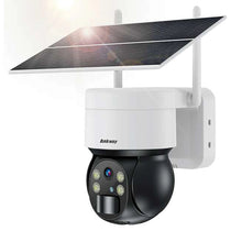 Заредете изображение във визуализатора на галерията – Choetech ASC006-WF solar intelligent PTZ WiFi camera with 5W solar panel - white
