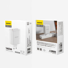 Заредете изображение във визуализатора на галерията – Dudao A140EU USB-A / 3xUSB-C PD 140W wall charger - white
