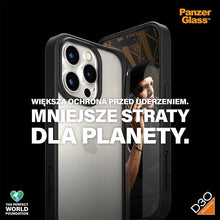 Заредете изображение във визуализатора на галерията – Military Grade Certified PanzerGlass ClearCase iPhone 15 Pro Case - Transparent &amp; Black
