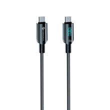 Заредете изображение във визуализатора на галерията – FORCELL F-ENERGY C277 cable Type C to Type C QC4.0 PD 5A 100W Digital 1,2 m black

