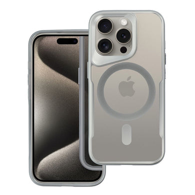  ERGOFIT NEWZONE case compatible with MagSafe for IPHONE 16 PRO silver