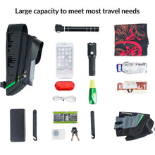 Заредете изображение във визуализатора на галерията – Rockbros 029-1BK bicycle bag for frame with phone cover - black
