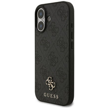Заредете изображение във визуализатора на галерията – GUESS case for IPHONE 17 compatible with MagSafe GUHMP17SP4SM4MK (PU 4G Small 4G and Classic) black
