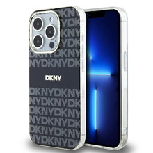 Заредете изображение във визуализатора на галерията – Original Case DKNY hardcase IML Mono &amp; Stripe MagSafe DKHMP13XHRHSEK for Iphone 13 Pro Max black
