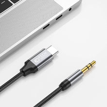 Заредете изображение във визуализатора на галерията – Tech-Protect UltraBoost audio USB-C / 3.5mm mini jack cable 1 m - black
