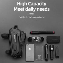Заредете изображение във визуализатора на галерията – Rockbros B68-1 armored bicycle bag with phone cover 1.5l - black
