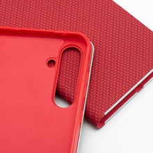 Заредете изображение във визуализатора на галерията – LUNA Book Carbon for XIAOMI Redmi Note 14 4G (GLOBAL - 164,84mm x 78,15mm x 8,16mm) red
