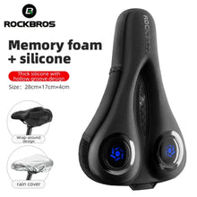 Заредете изображение във визуализатора на галерията – Rockbros LF044BL saddle cover with rain cover - black and blue
