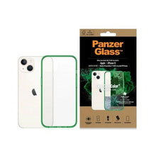 Заредете изображение във визуализатора на галерията – PanzerGlass ClearCase antibacterial case with Military Grade certificate for iPhone 13 / 14 / 15 - transparent green
