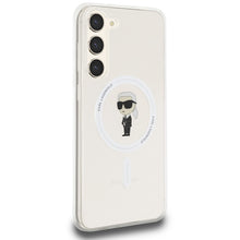 Заредете изображение във визуализатора на галерията – Original Pouch KARL LAGERFELD  hardcase IML Ikonik MagSafe KLHMS24MHFCKNOT for Samsung Galaxy S24 Plus transparent
