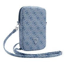 Заредете изображение във визуализатора на галерията – Guess Zip 4G Triangle bag - blue
