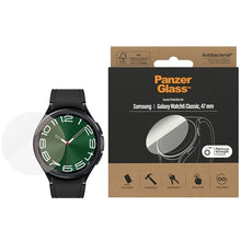 Заредете изображение във визуализатора на галерията – PanzerGlass Screen Protector antibacterial glass for Samsung Galaxy Watch 6 Classic 47 mm
